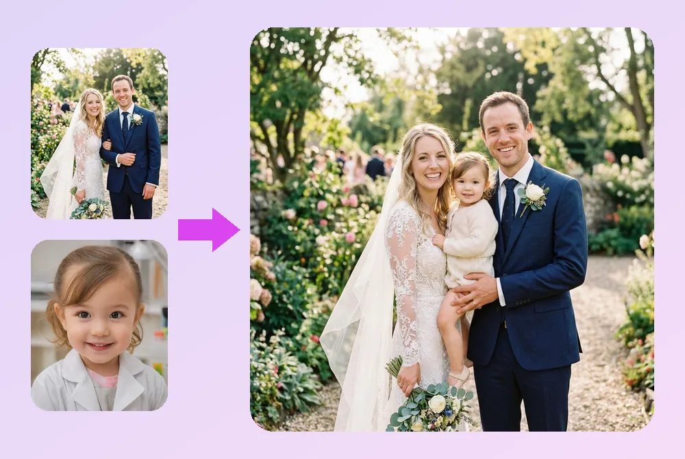 Wedding Photo: an example picture made with BabyWish